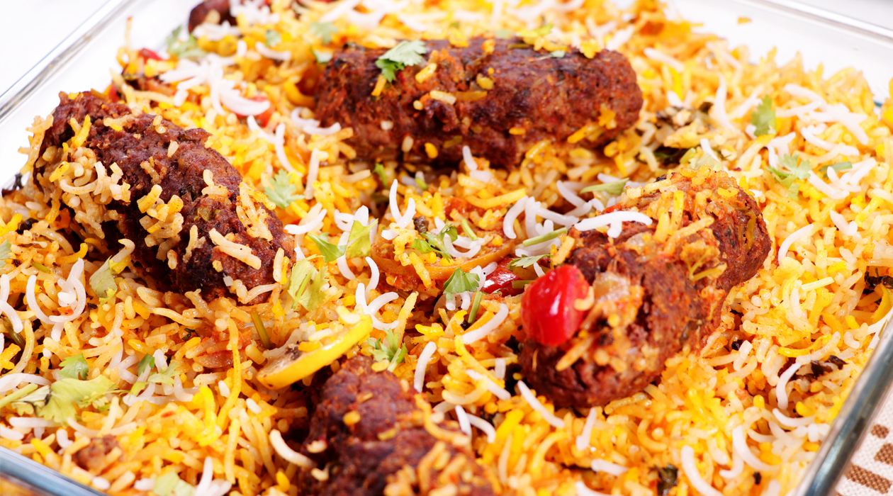 Chicken Kebab Biryani